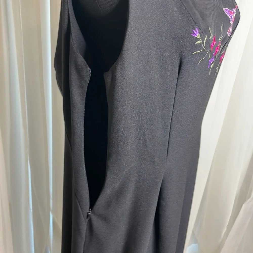Long Black CAREN DESIREE COMPANY (CDC) Formal Dress, size 14 - Picture 5 of 6